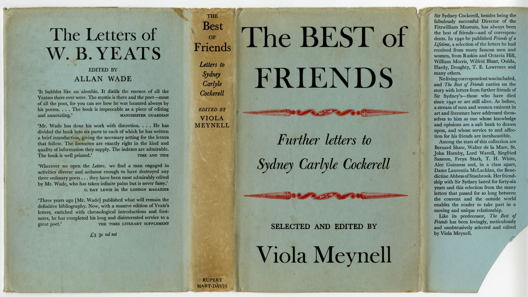 『The Best of FRIENDS』（1956年、Rupert Hart-Davis）ダストラッパー